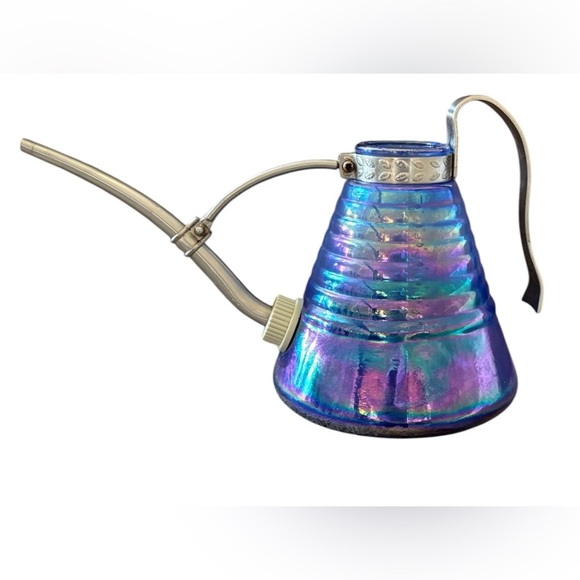 Other - Iridescent Pearl Glass Watering Can rare